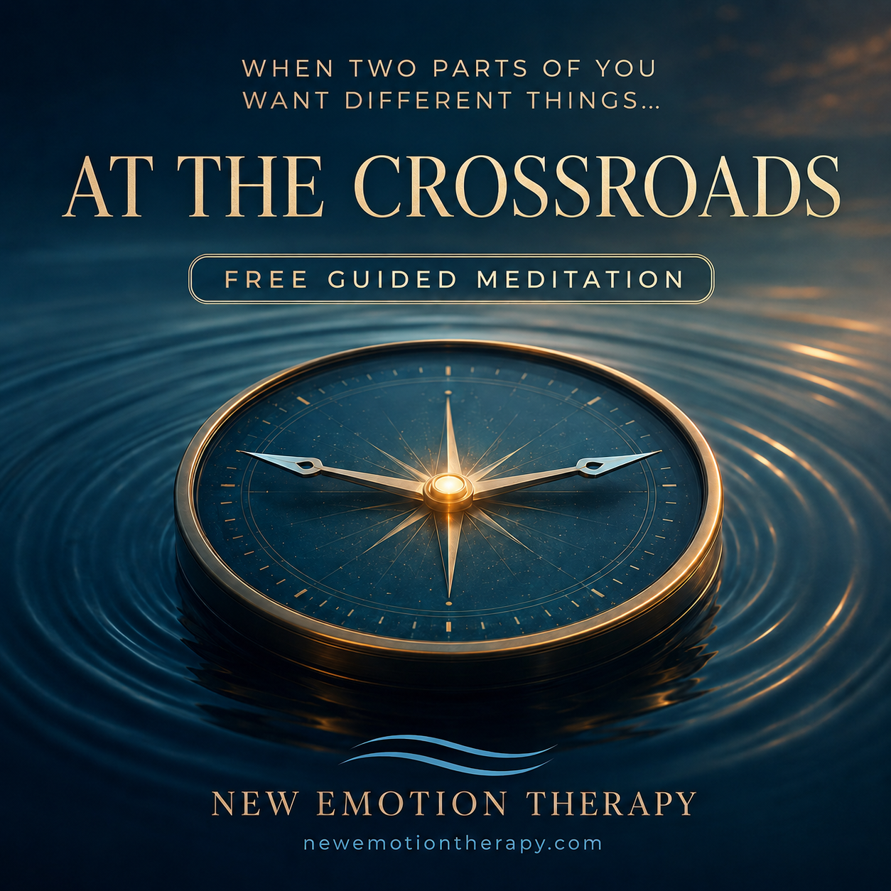 At the Crossroads – free guided meditation for clarity and decision-making by New Emotion Therapy